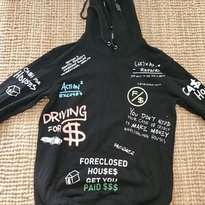 Fly Supply "Legit Paper Maker" Hoodie / Jscket ( Men's SMALL )